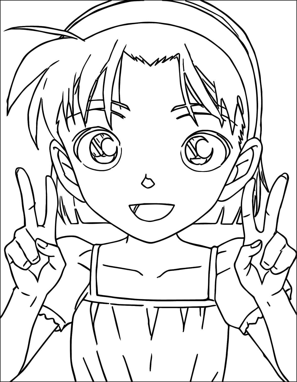 Printable Ayumi Yoshida Coloring Pages