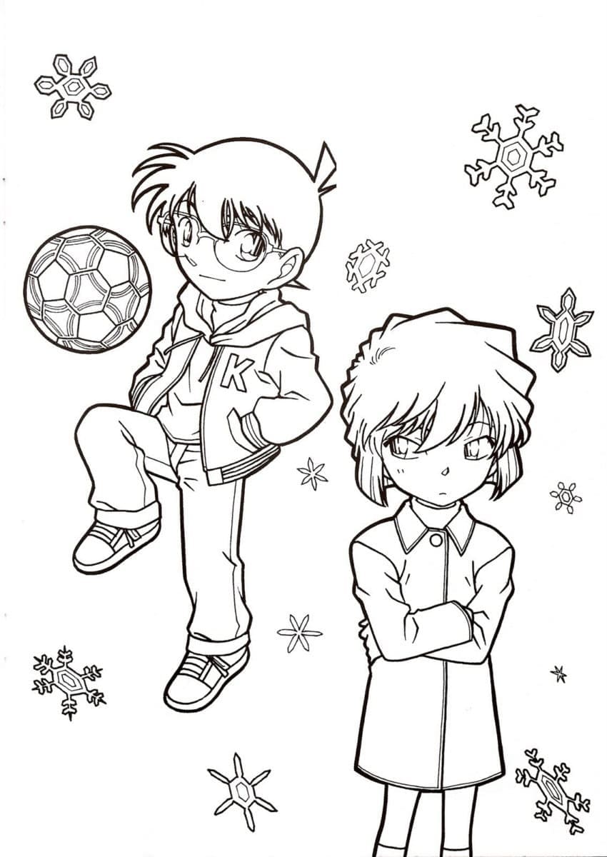 Conan with Ai Haibara