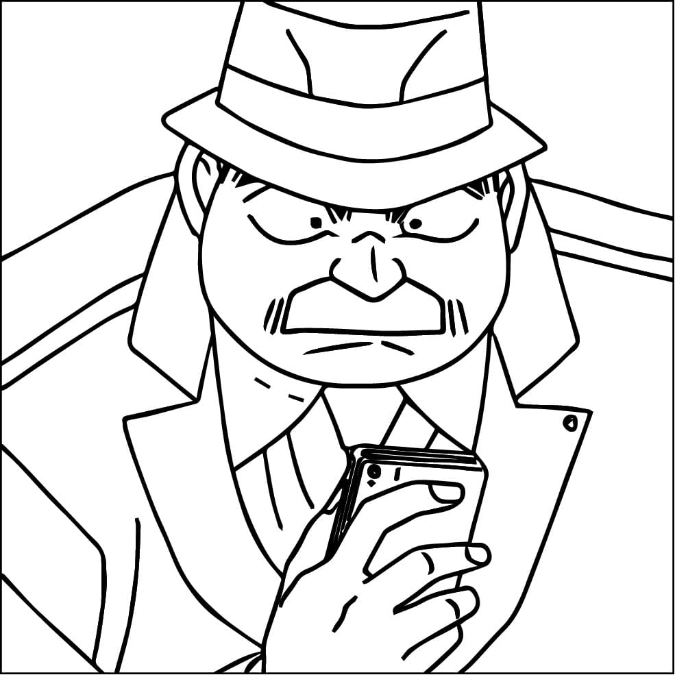 Printable Juzo Megure Coloring Pages