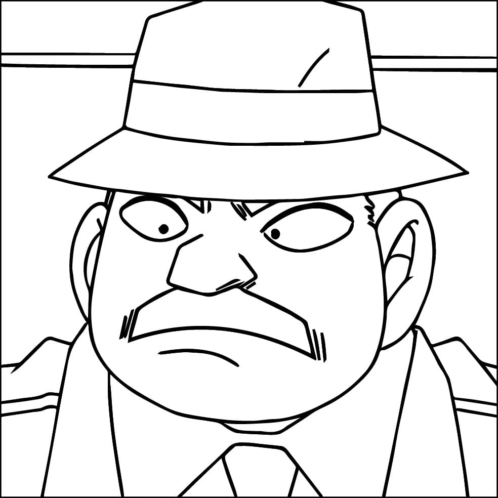 Juzo Megure in Detective Conan