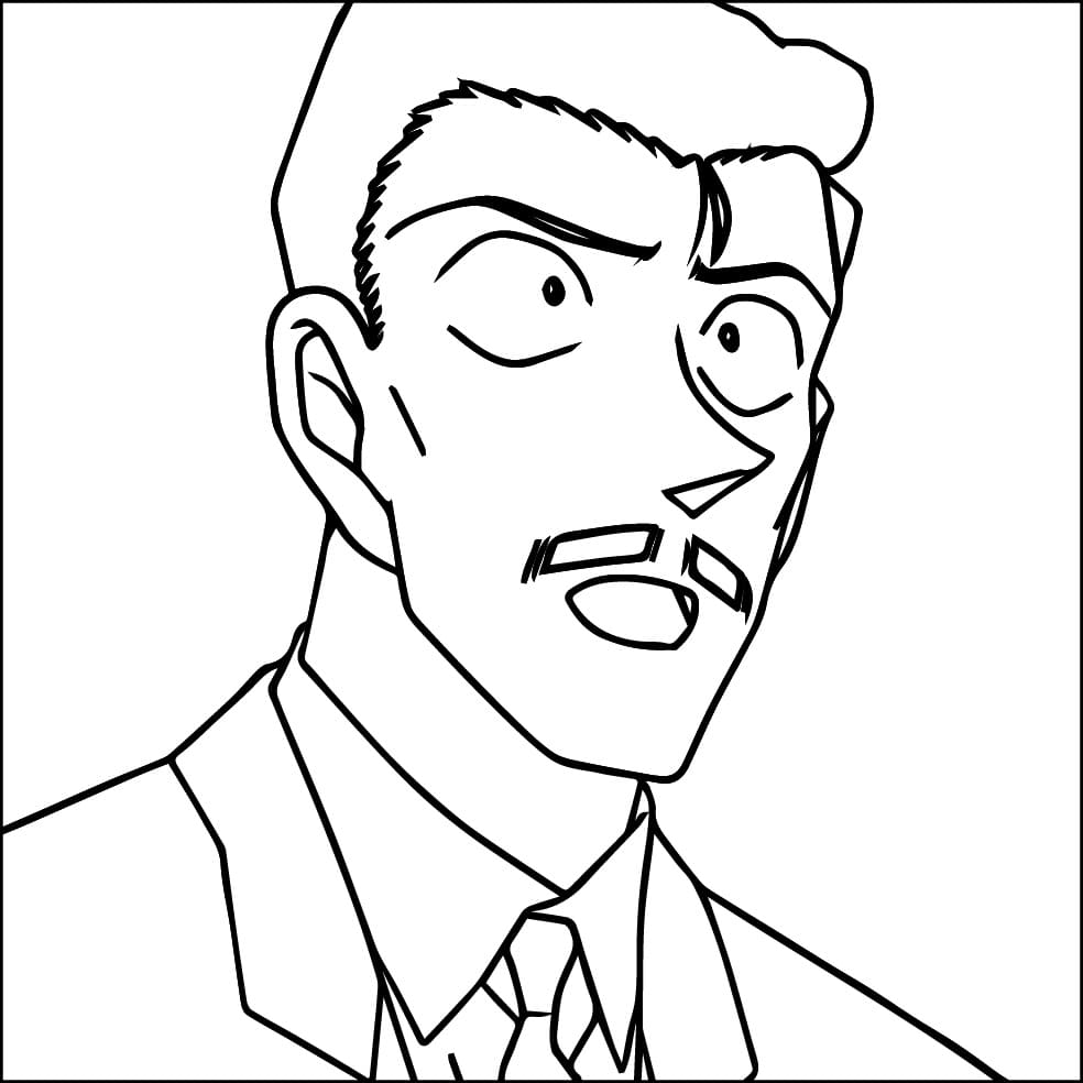 Kogoro Mouri Face