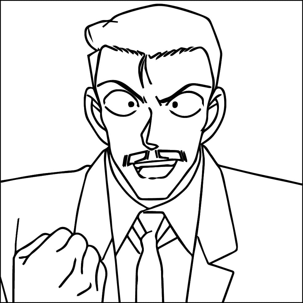 Kogoro Mouri in Anime Conan