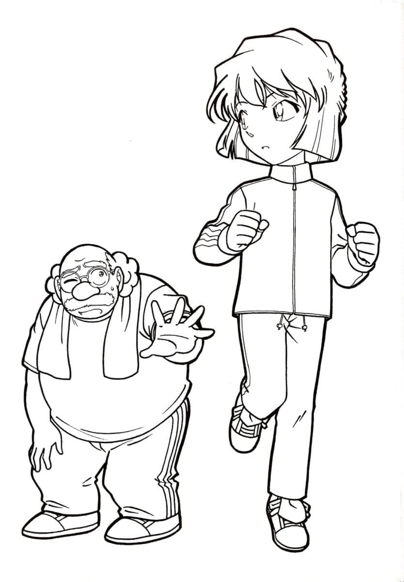 Professor Agasa and Ai Haibara