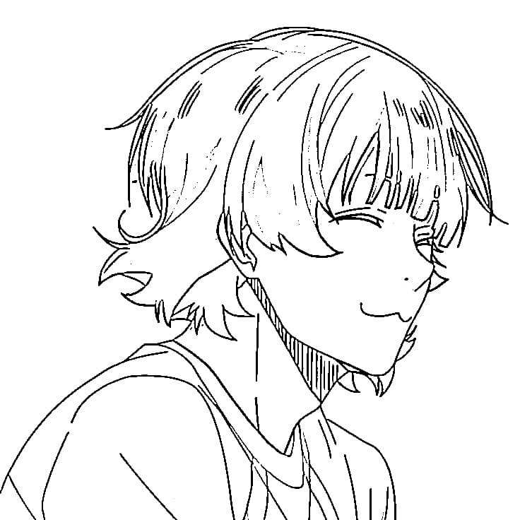 Meguru Bachira Anime Blue Lock Coloring Page Anime Coloring Pages Meguru Bachira Anime Blue Lock Coloring Page Anime Coloring Pages
