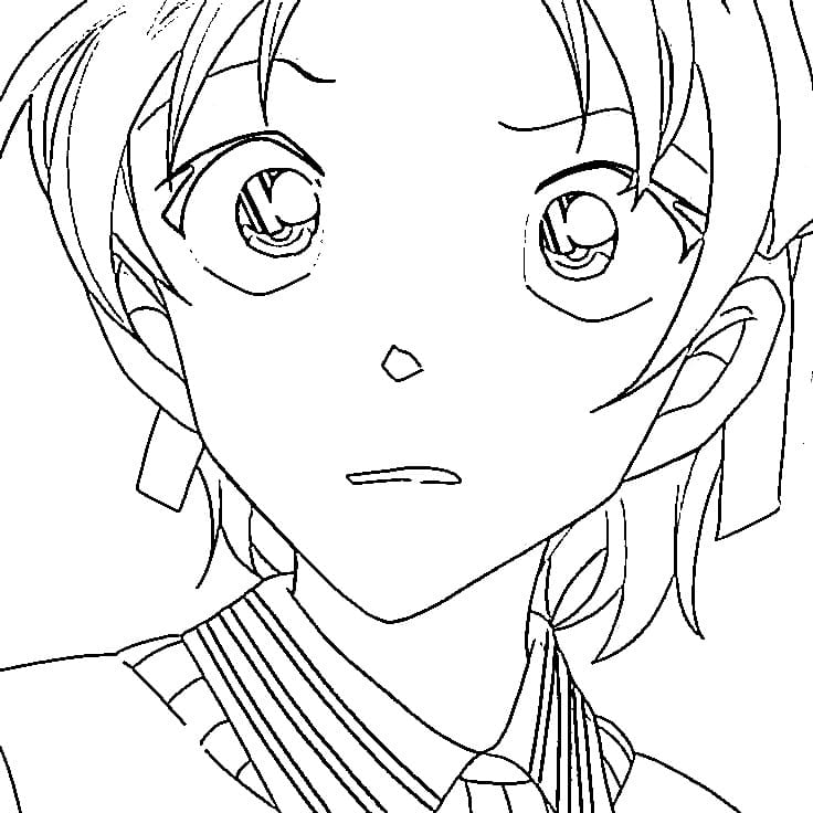 Printable Toyama Kazuha Coloring Pages