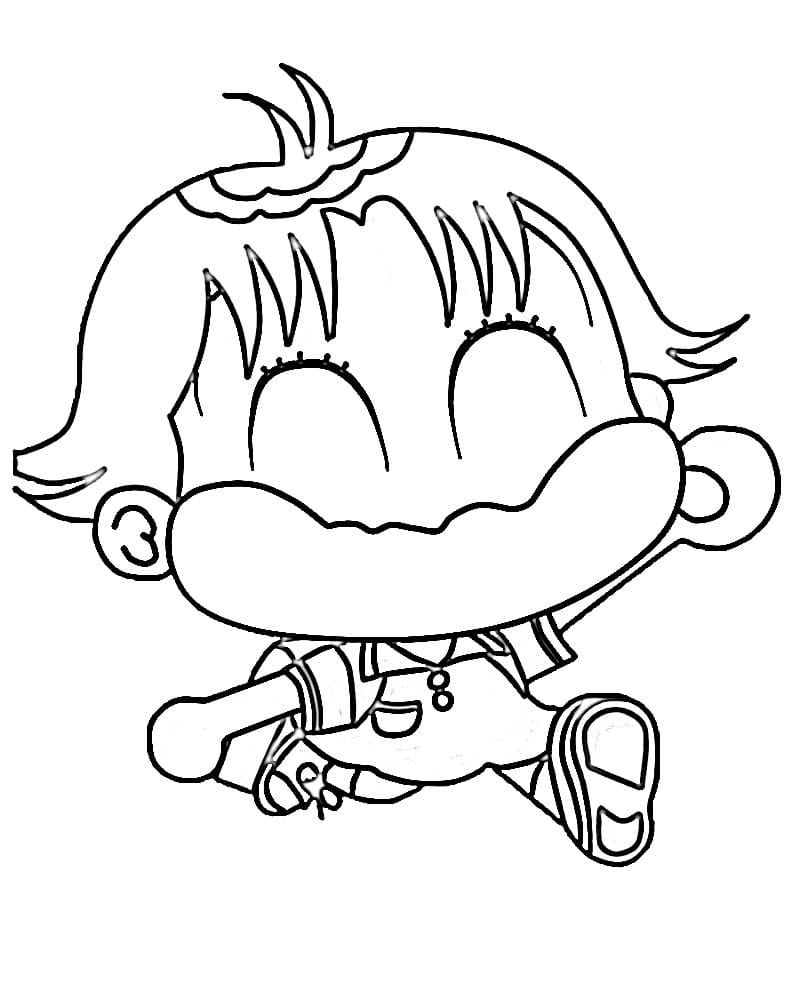 Printable Kocchi Muite Miiko Coloring Pages