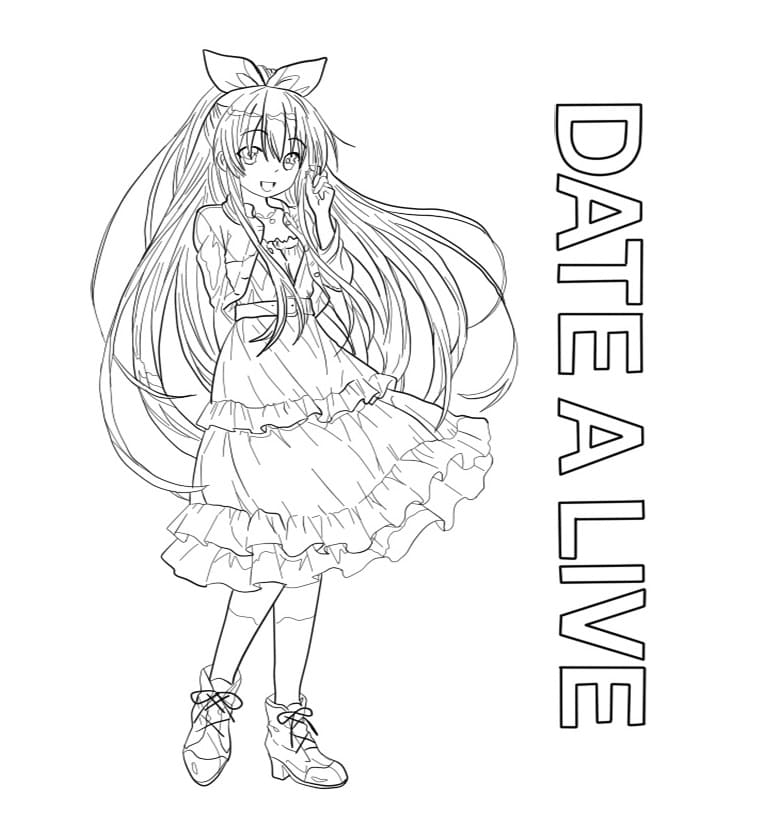 Printable Date A Live Coloring Pages