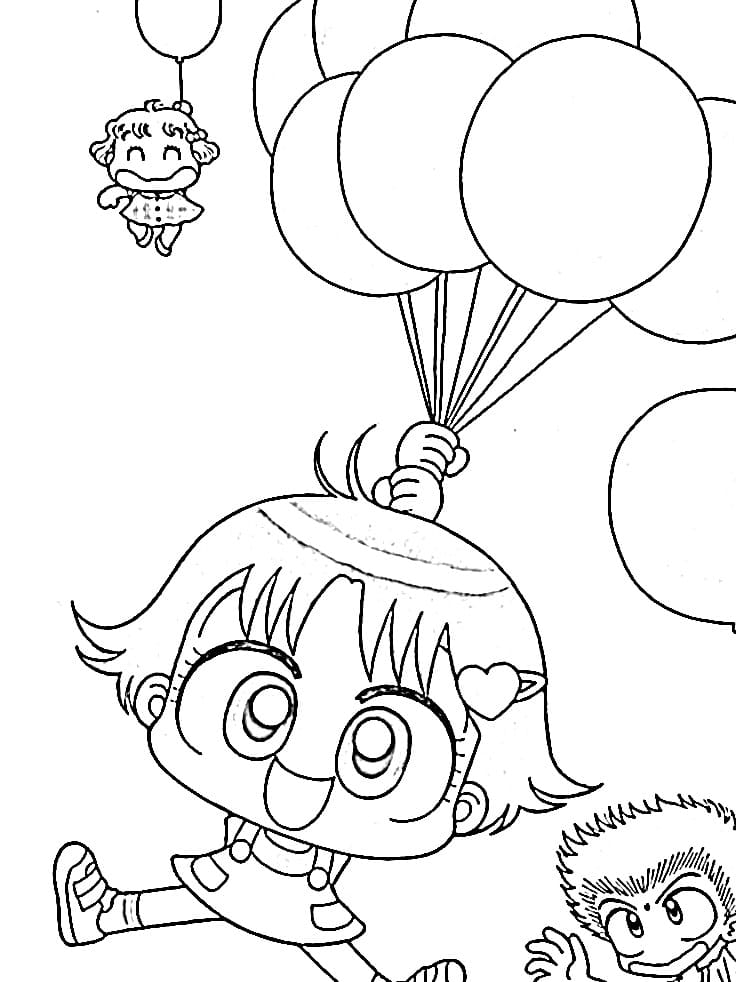 Miiko with Balloons
