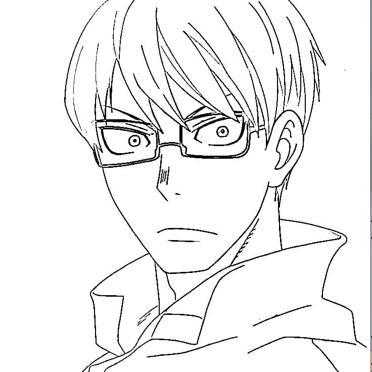 Takehisa Hinawa in Anime Fire Force