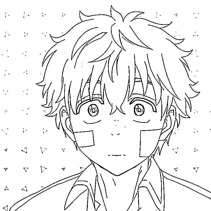 Printable Akihiko Nirei Coloring Pages