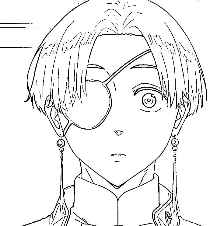 Printable Hayato Suo Coloring Pages