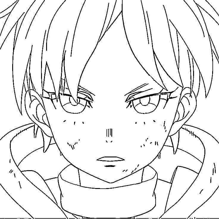 Printable Sho Kusakabe Coloring Pages