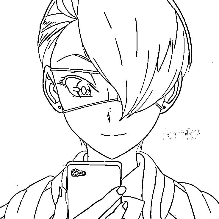 Printable Kuin Hachisuka Coloring Pages