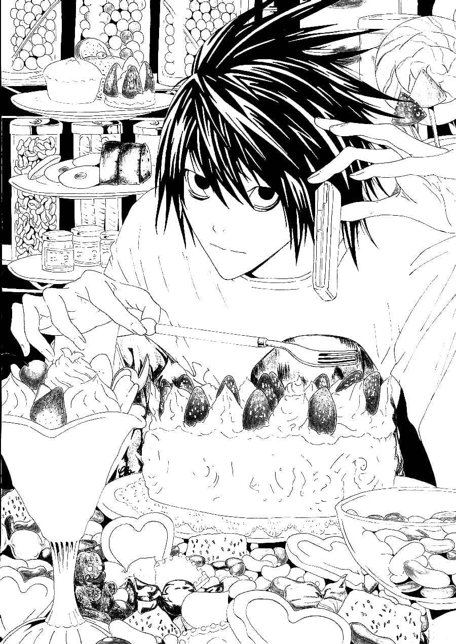 L Death Note Drawing