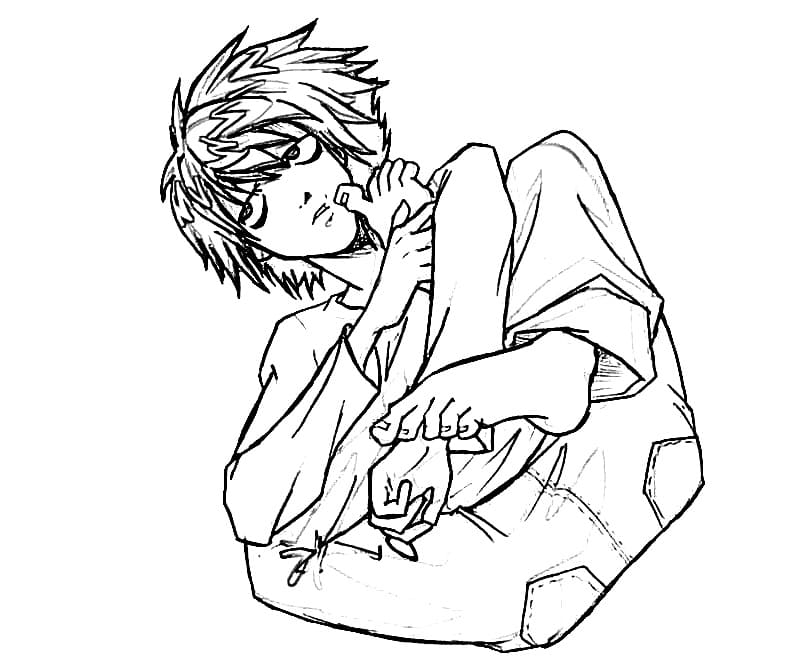 L Death Note Printable