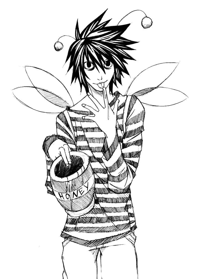 L Death Note to Color