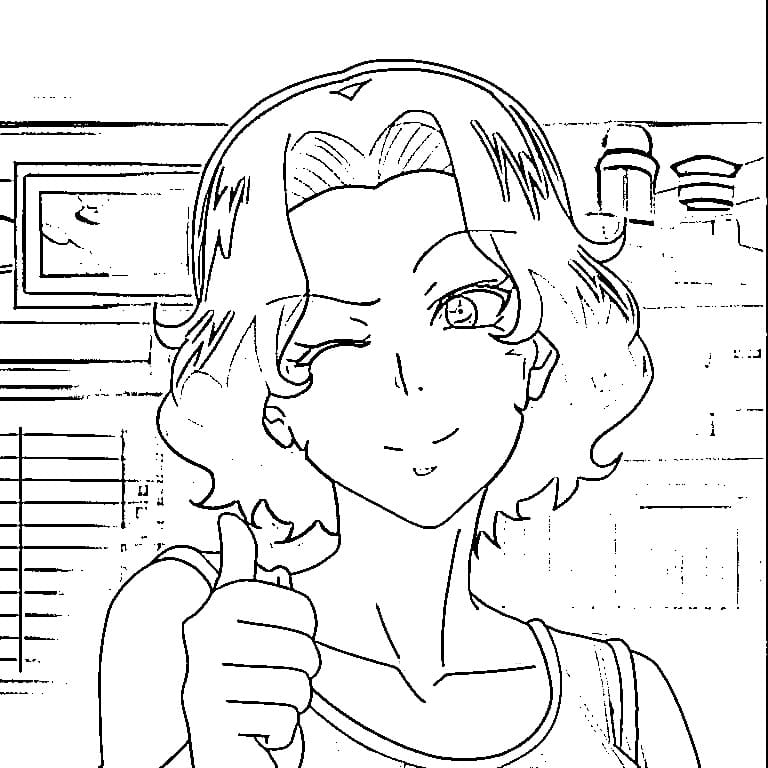 Printable Azusa Hamaoka Coloring Pages