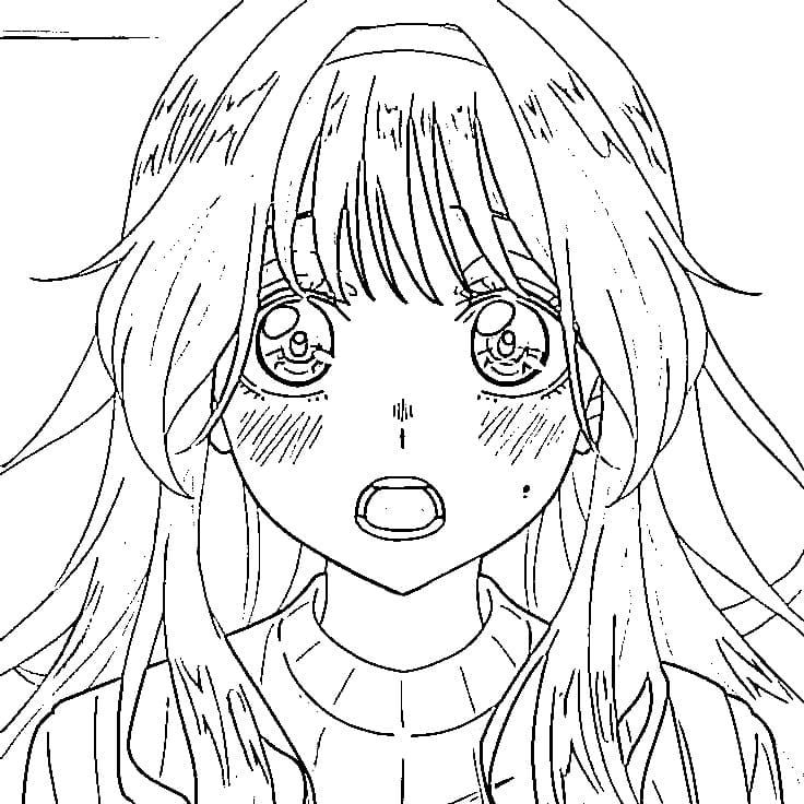 Printable Kaoruko Waguri Coloring Pages