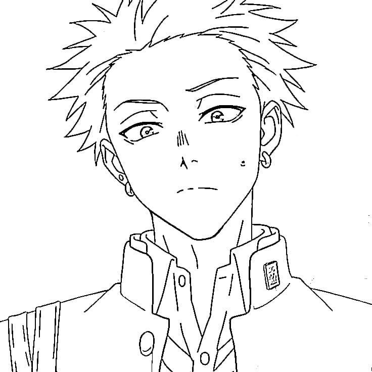Printable Rintaro Tsumugi Coloring Pages