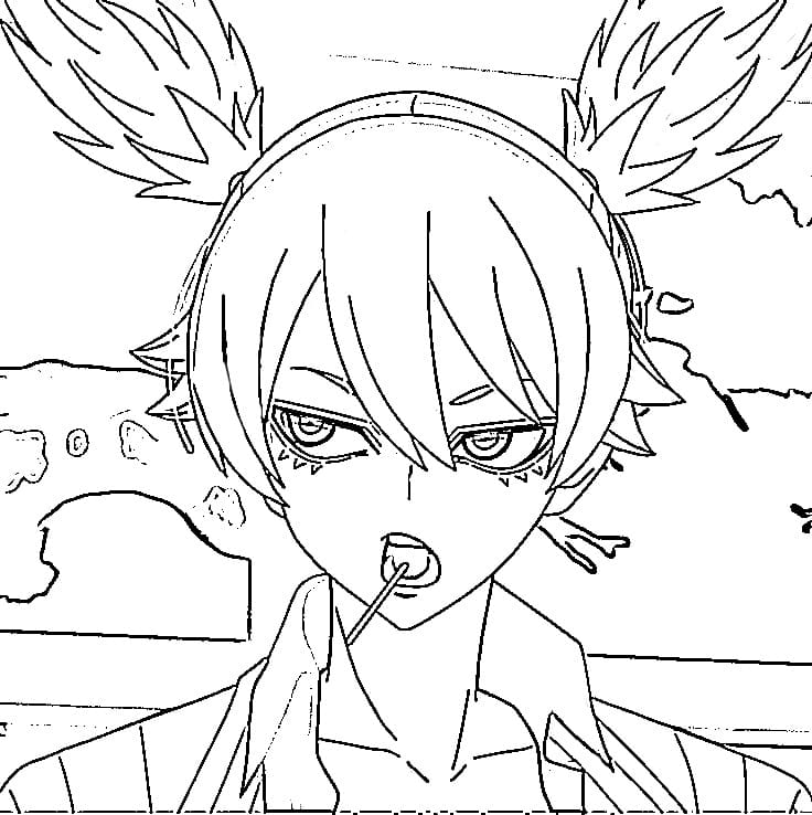Printable Yomogi Momokusa Coloring Pages