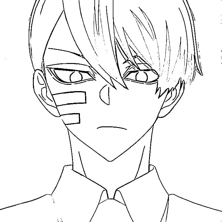 Naito Mudano from Tougen Anki coloring page Naito Mudano from Tougen Anki