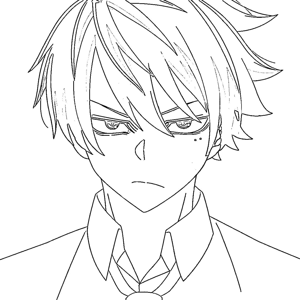 Printable Shiki Ichinose Coloring Page