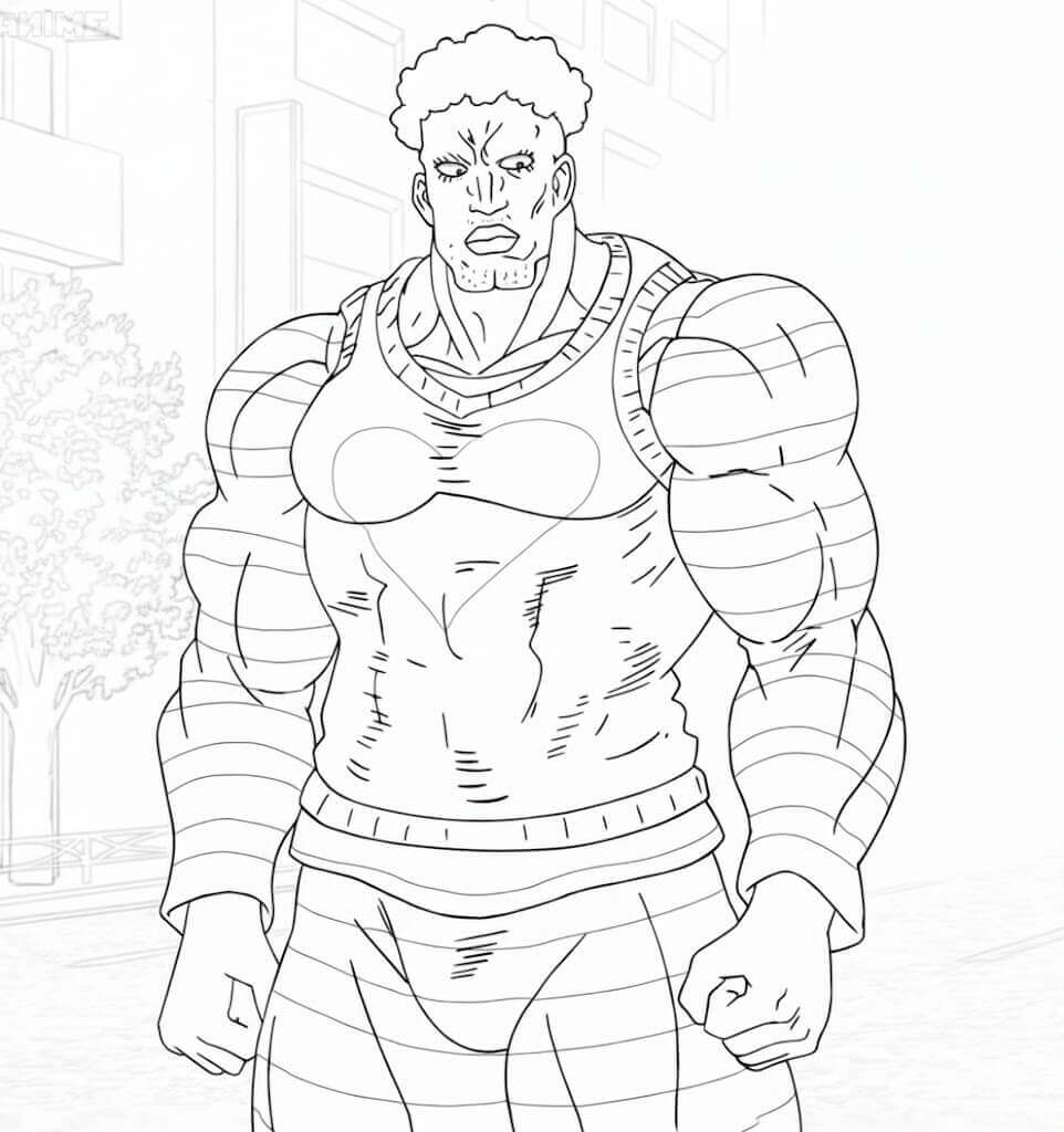 Printable Puri-Puri Prisoner Coloring Pages