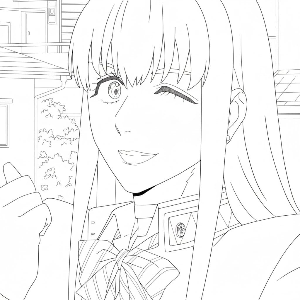 Printable Tasuku Tsubakino Coloring Pages