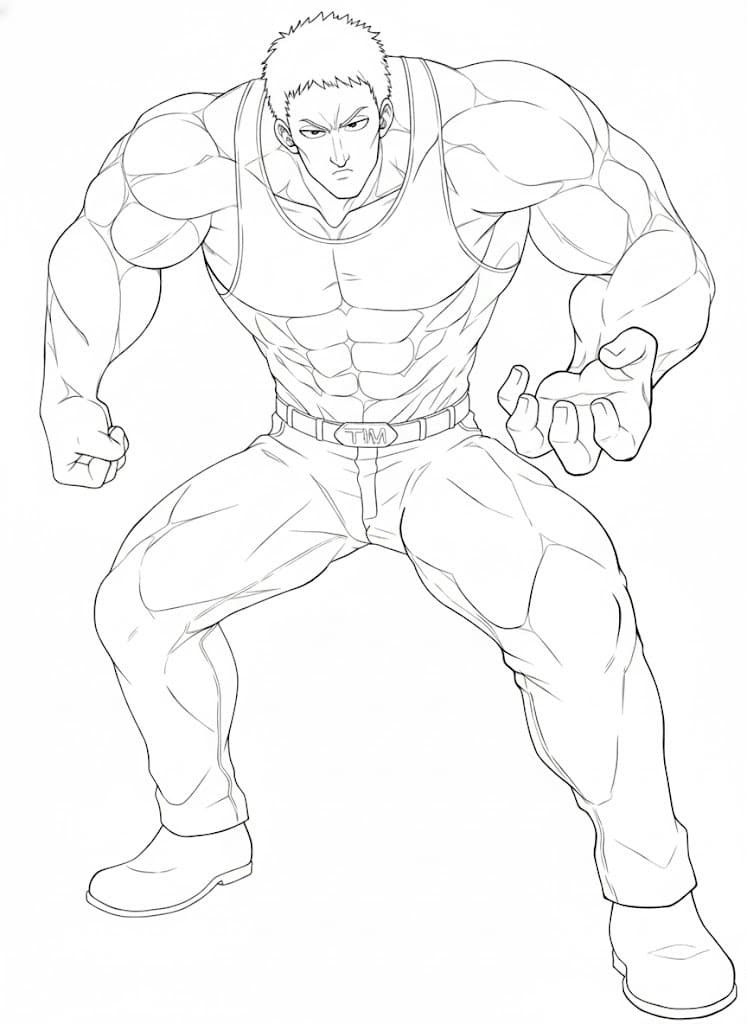 Printable Tanktop Master Coloring Pages