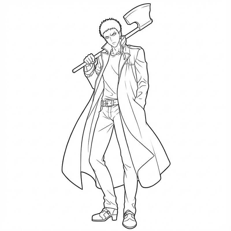 Printable Zombieman Coloring Pages