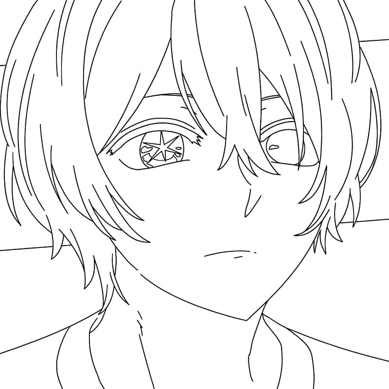 Printable Aqua Hoshino Coloring Pages