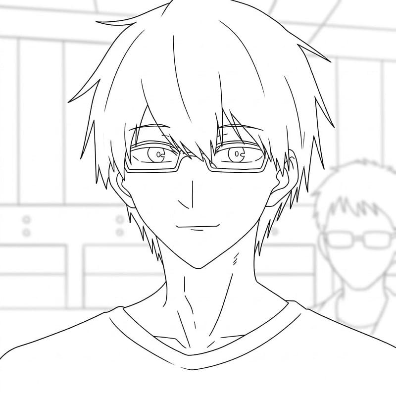 Printable Gorou Amamiya Coloring Pages