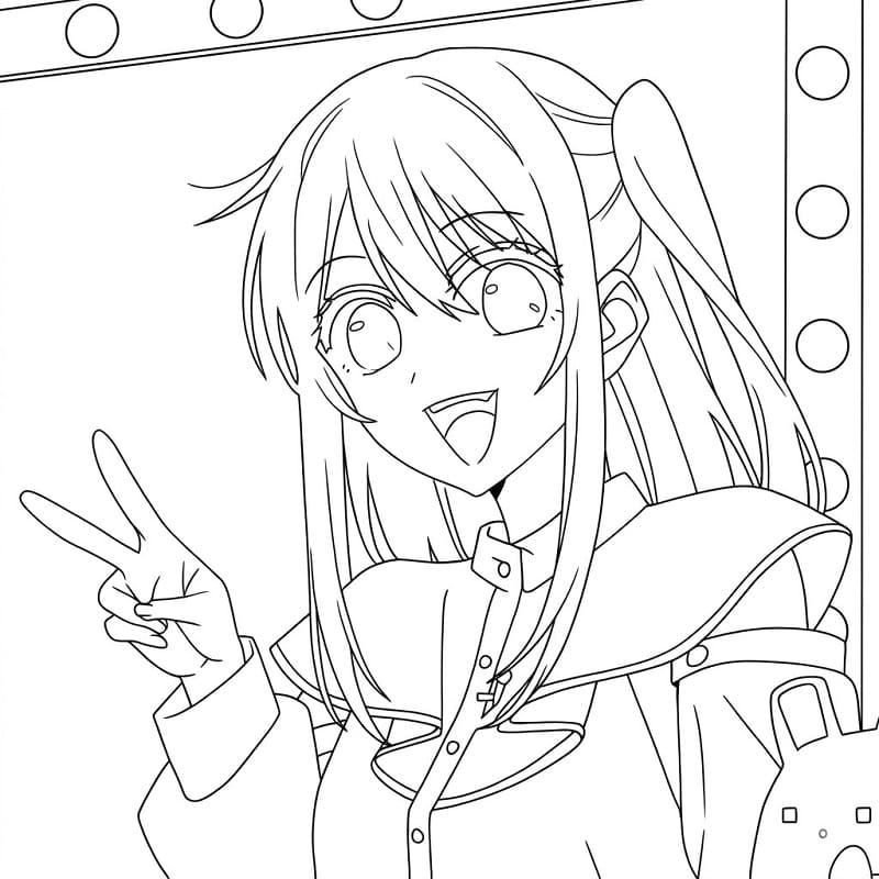 Printable Ruby Hoshino Coloring Pages