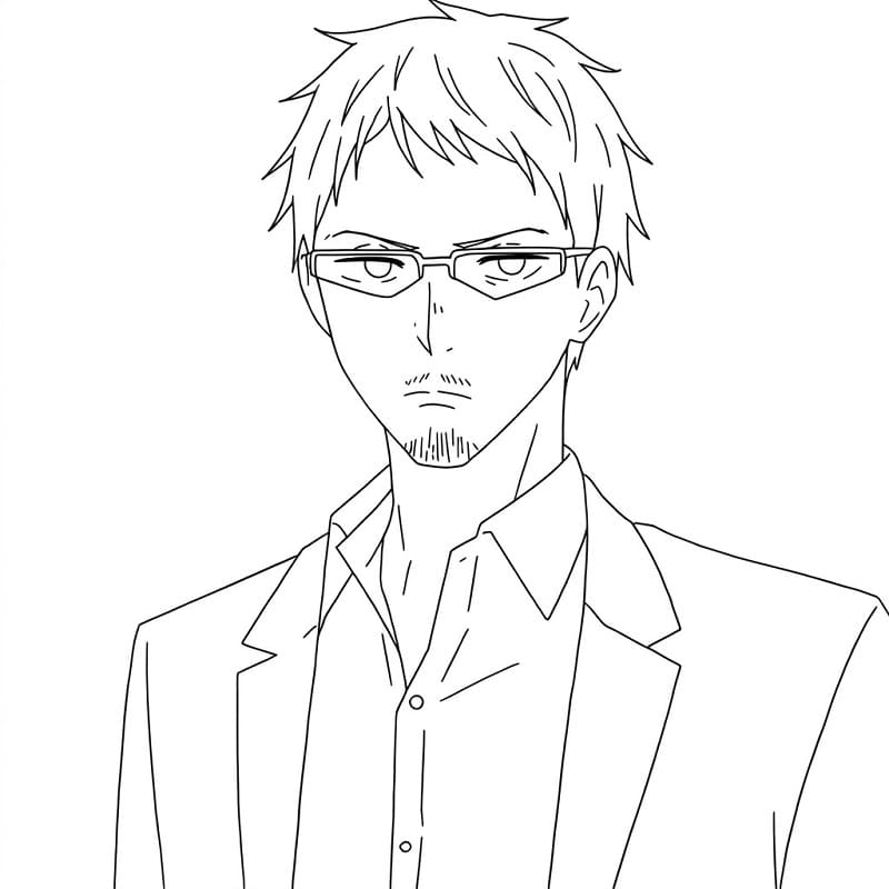 Printable Ichigo Saitou Coloring Pages