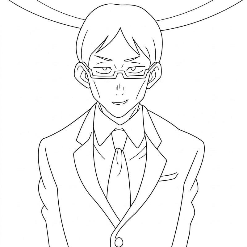 Printable Kiyotaka Ijichi Coloring Pages
