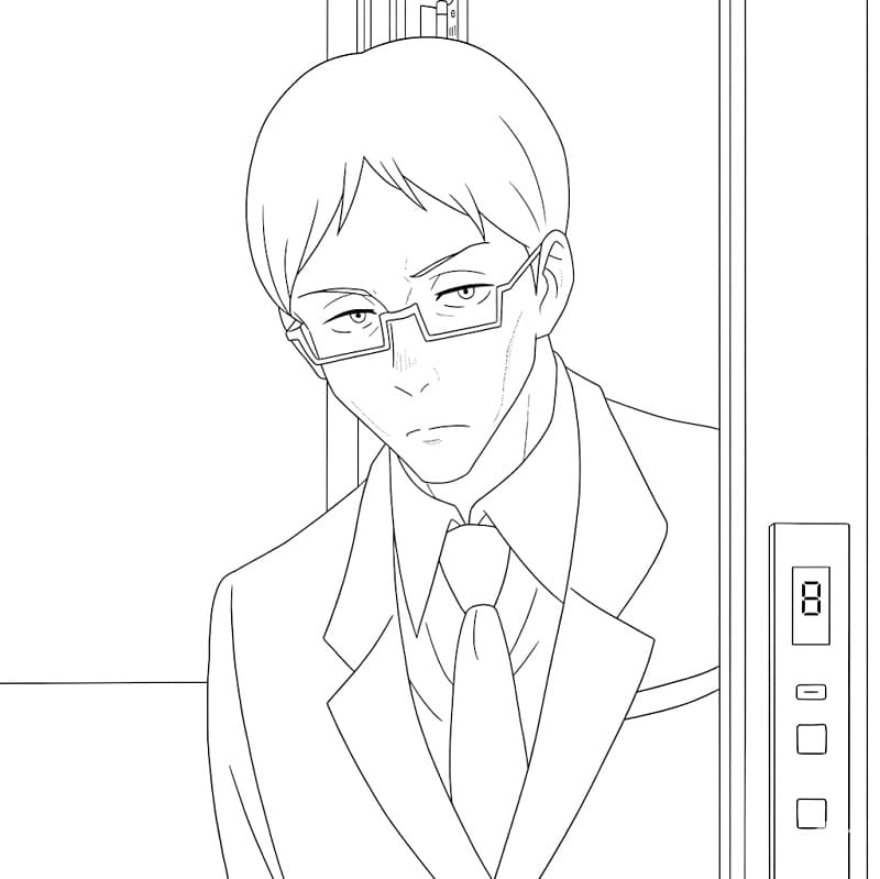 Kiyotaka Ijichi from Anime Jujutsu Kaisen