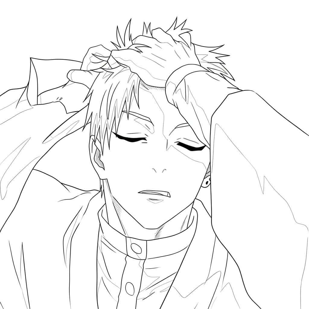 Printable Naoya Zenin Coloring Pages