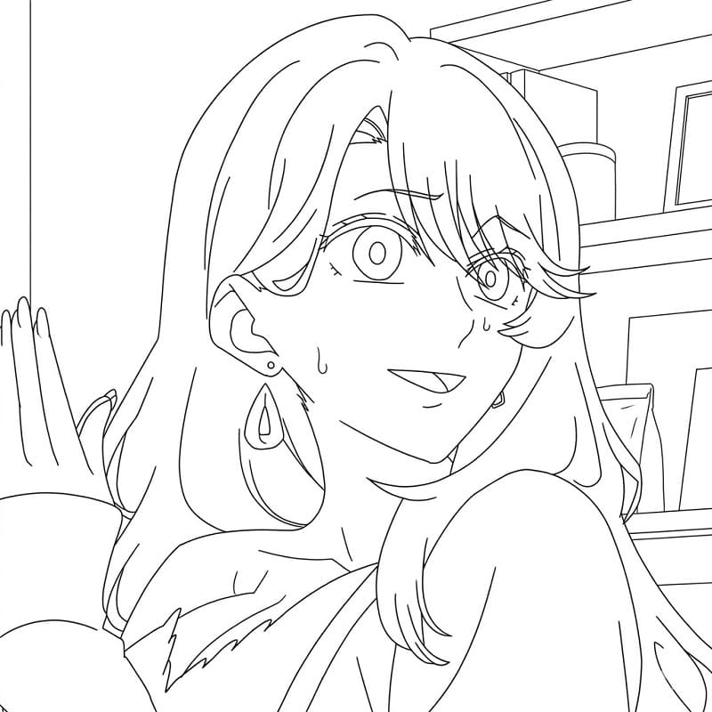 Smiling Miyako Saitou