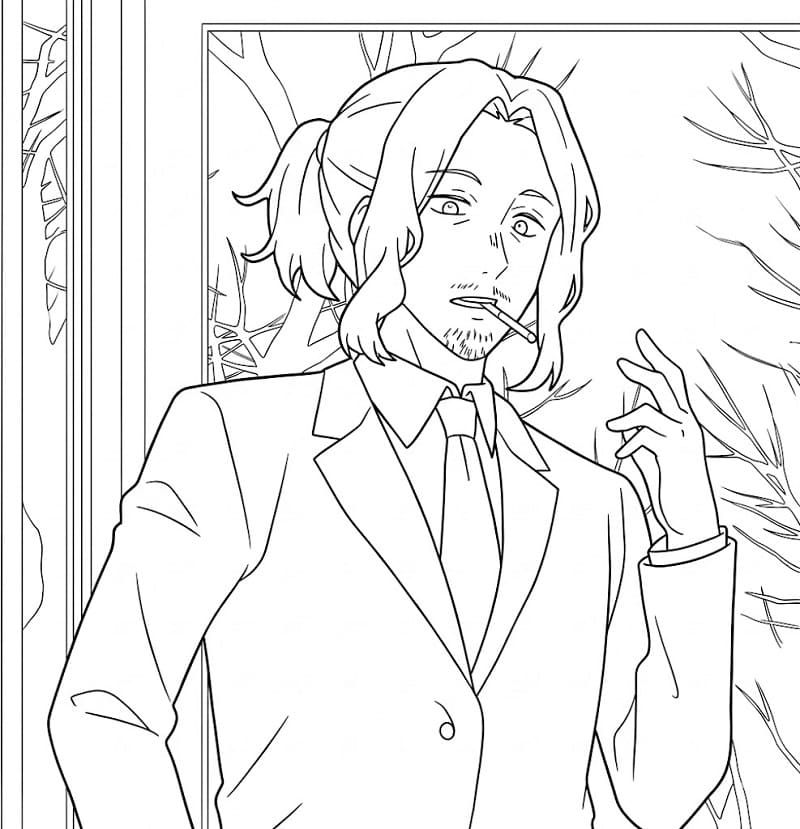 Taishi Gotanda smoking