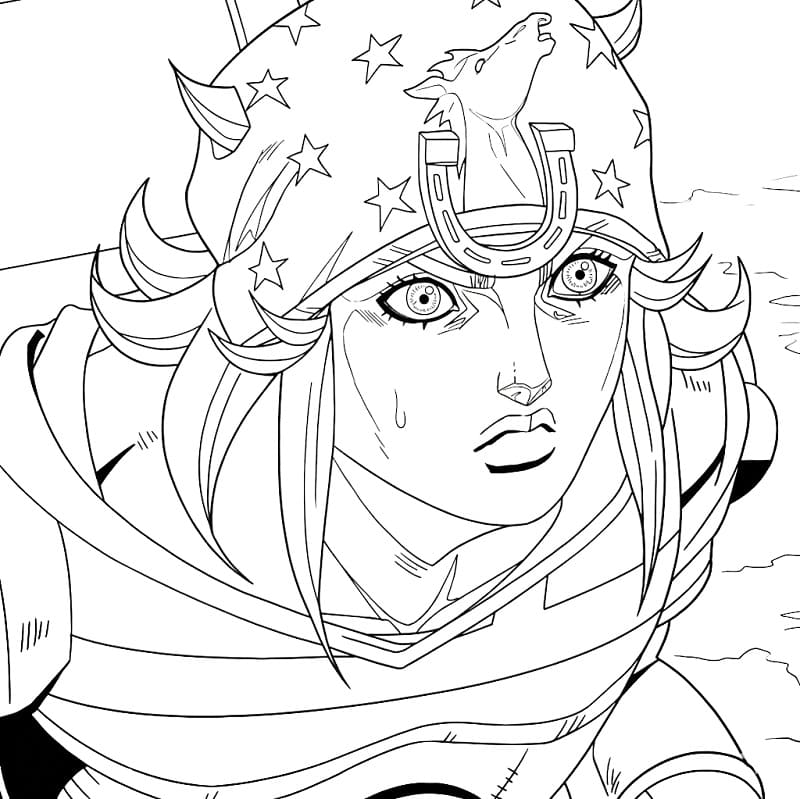 Printable Johnny Joestar Coloring Pages