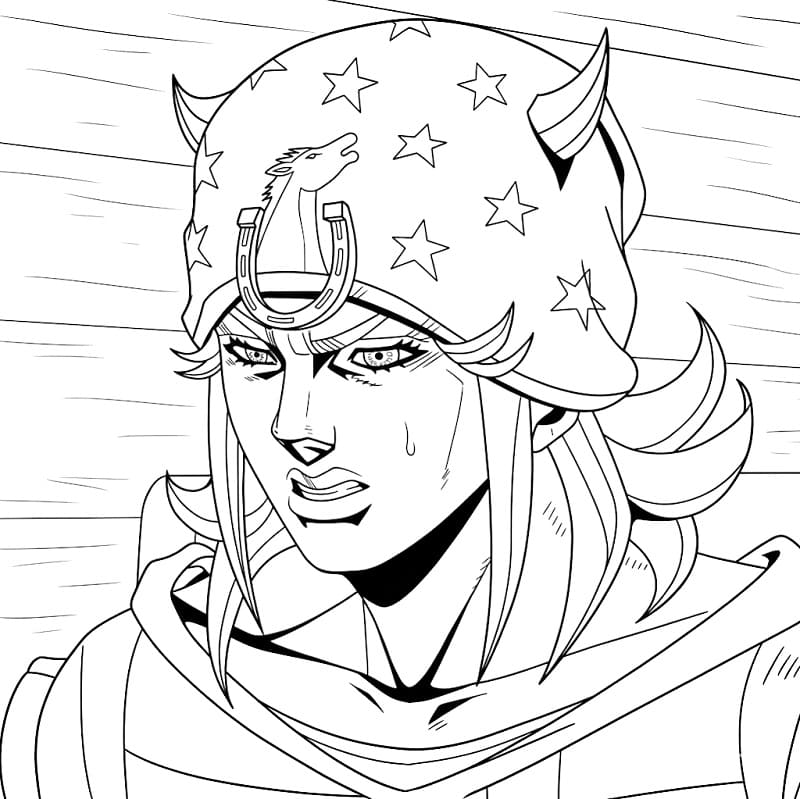 Johnny Joestar in Anime Jojo