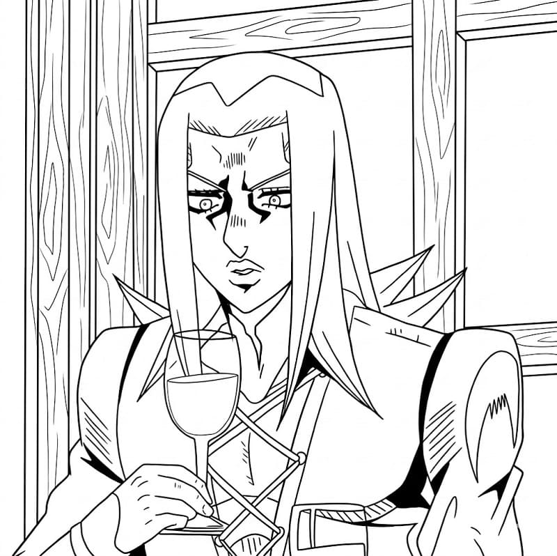 Leone Abbacchio Drinks Wine