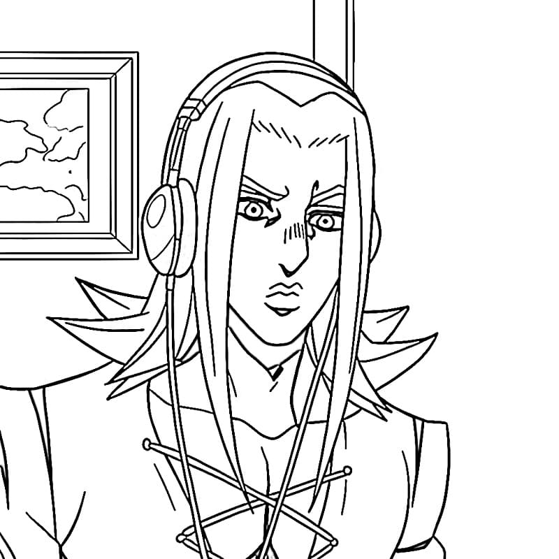 Printable Leone Abbacchio Coloring Pages