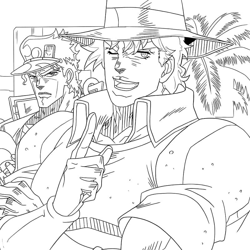 Printable Joseph Joestar Coloring Pages