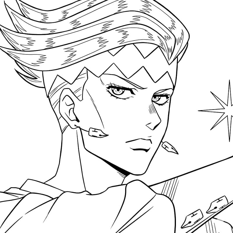 Printable Rohan Kishibe Coloring Pages