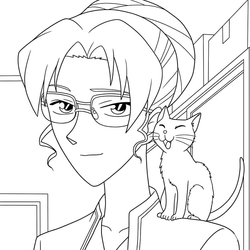 Eri Kisaki and Cat
