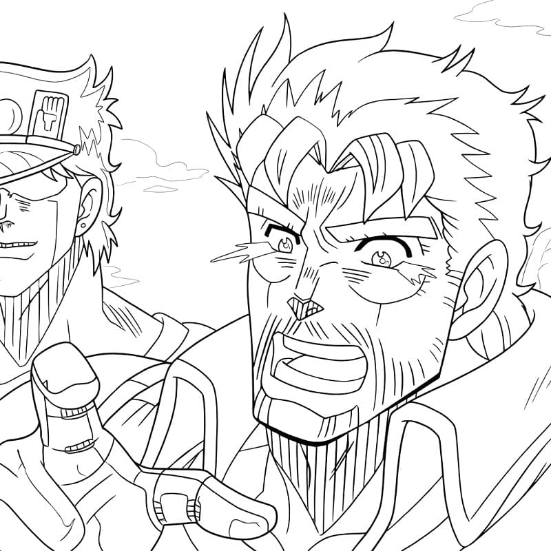 Joseph Joestar Laughing