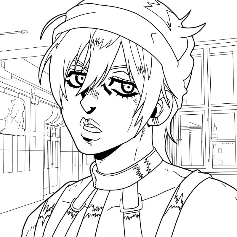 Narancia Ghirga in Anime JoJo's Bizarre Adventure