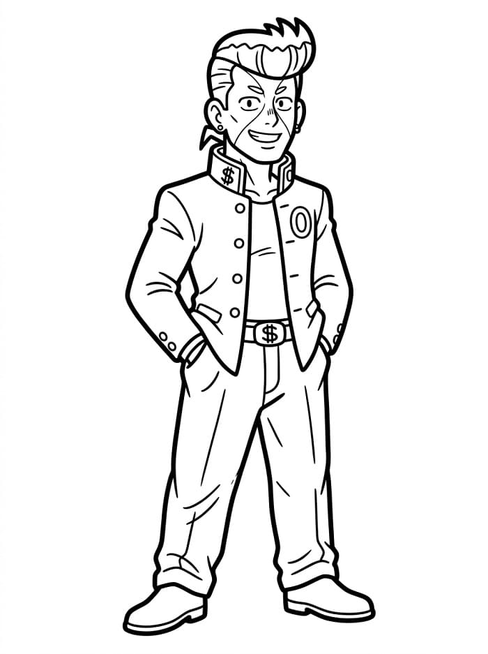 Okuyasu Nijimura Anime Character