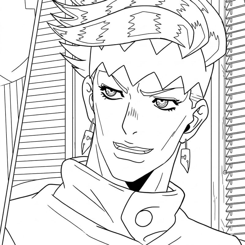 Rohan Kishibe Face